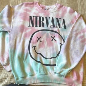 NIRVANA Pastel Tie-Dye Sweatshirt
